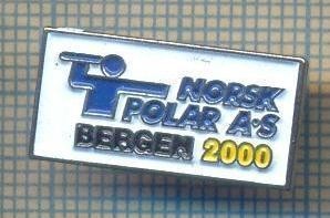Y 467 INSIGNA- NORSK POLAR A-S BERGEN 2000 - NORVEGIA -PENTRU COLECTIONARI foto