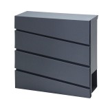 Cumpara ieftin Cutie postala Homelux din otel galvanizat, antracit, cu suport pentru ziare