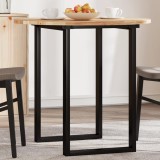 VidaXL Blat de masă rotund, &Oslash;80x2 cm, lemn masiv de acacia