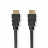 Cablu HDMI de mare viteza cu Ethernet, 1.5m, negru, Nedis