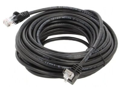 Patch Cord F/UTP 5e Negru 10m Ecranat foto