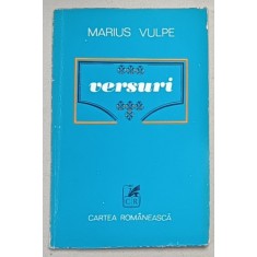 VERSURI de MARIUS VULPE , 1979 , DEDICATIE *