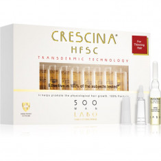 Crescina Transdermic 500 Re-Growth tratament pentru stimularea creșterii părului pentru barbati 20x3,5 ml