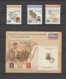 ROMANIA 2024 EXPOZITIA FILATELICA EFIRO - Serie +Colita - LP.2462 +LP.2462a MNH, Nestampilat