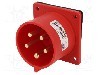 Conector alimentare AC, IEC 60309, IP44, 32A, 400V AC, 5 pini, PCE - 625-6F7