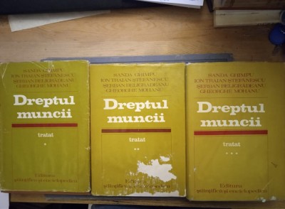 Dreptul muncii. Tratat - Sanda Ghimpu, Ion Traian Ștefănescu, G. Mohanu (3 vol.) foto