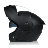 Casca Moto/Scuter FIXATO Ultra, Viziera Dubla, Protectie UV, Negru Mat, L 58-59cm