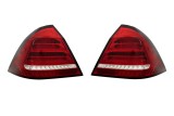 Stop spate, lampa Mercedes Clasa C (W203) 05.2000-03.2004, model: Sedan, tuning, montare spate, stanga+dreapta, semnalizare dinamica; LED; rosu, tran