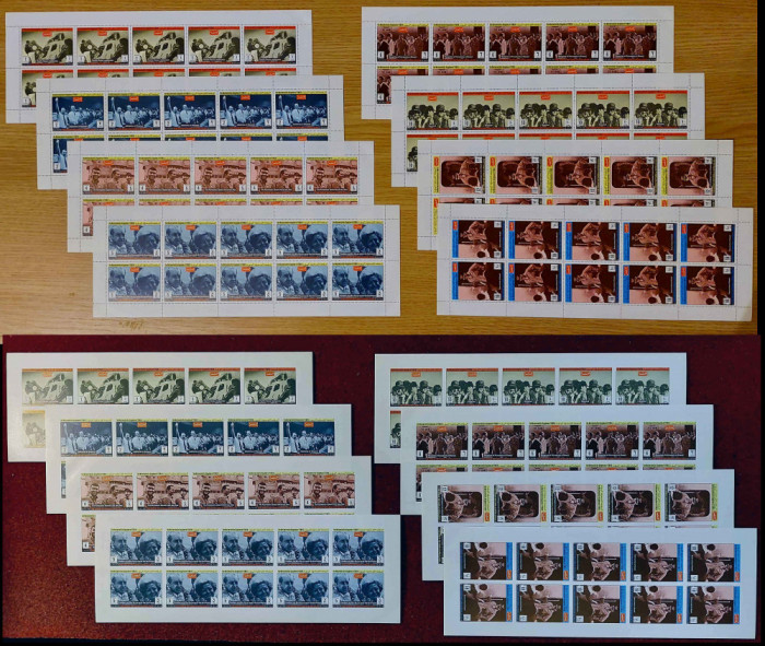 ✅Yemen 1969 misiunea Apollo 13 / Nixon , in minicoli de 10 dant.+nedant. , MNH