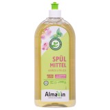 Detergent de vase, 1 Litru, miros plăcut, trandafir, melisă