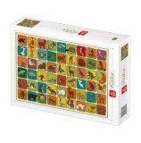 Cumpara ieftin Puzzle adulti Deico Pattern Forrest Animals, 1000 piese