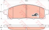 Set placute frana,frana disc MITSUBISHI L 200 (KB, KA) (2004 - 2016) TRW GDB3435