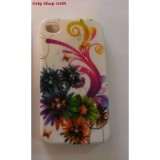 Husa Silicon iPhone 5 / 5S Alb ART 3