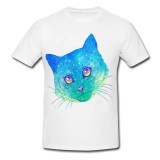 Tricou &quot; Portret albastru pisica &quot;