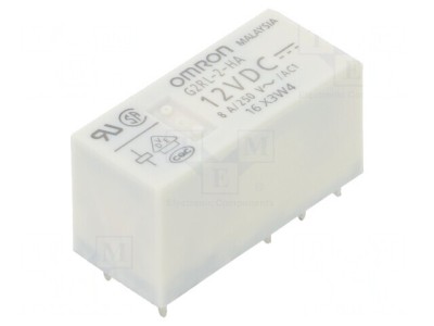 Releu Electromagnetic DPDT 12V 8A foto
