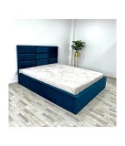 Pat Ven 08 Albastru + Saltea 160x200 FARA NOPTIERE