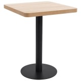 Cumpara ieftin Masa de bistro, maro deschis, 60x60 cm, MDF