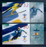 Kazahstan 2010 sport Jocurile Olimpice de Iarnă Vancouver serie 2v neștampilată, Nestampilat