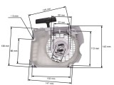 Demaror drujba compatibil Stihl MS 341, MS 361