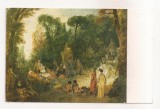 FA101 -Carte Postala- SPANIA - Museo del Prado - J.A. Watteau, Fiesta en un Parque, necirculata