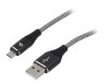 Cablu USB 2.0 USB A la Micro USB B Aurit 1m Negru, Gembird