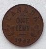 Moneda Canada - 1 Cent 1932, America de Nord