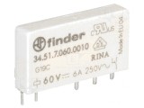 Releu Electromagnetic SPDT 60VDC 6A, Finder