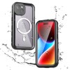 Husa pentru iPhone 15 - ShellBox Waterproof IP68 MagSafe Case - Black