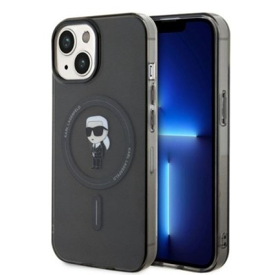 Husa pentru iPhone 15 / iPhone 14 / iPhone 13 - Karl Lagerfeld IML MagSafe (KLHMP15SHFCKNOK) - Ikonik foto