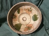 Arta si Traditie - Farfurie / Blid / Strachina / Castron de Horezu jud Valcea ceramica utilitara mijlocul sec XX !