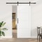 Ușa glisantă vidaXL cu set de hardware alb 83x211 cm lemn solid de pin