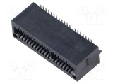Conector SAMTEC de margine PIN 40 1mm gold flash SMT pentru PCB