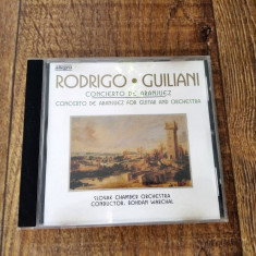 Rodrigo, Giuliani– Concierto De Aranjuez - Concerto For Guitar And Orchestra CD