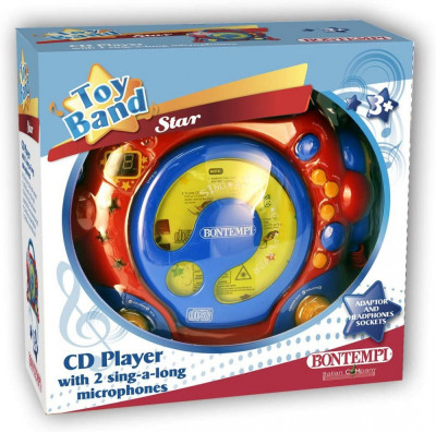 BONTEMPI CD PLAYER PORTABIL CU 2 MICROFOANE SI ADAPTOR SuperHeroes ToysZone foto