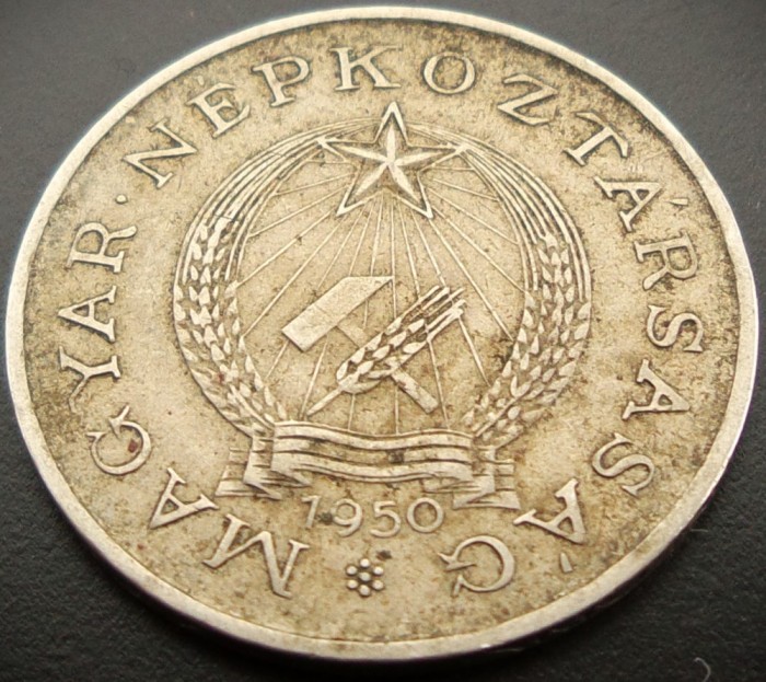 Moneda 2 FORINTI - UNGARIA / RP UNGARA, anul 1950 * cod 44