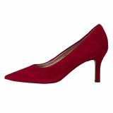 Pantofi damă, piele naturală, Tamaris, 1-22434-41-500-05-10, roșu