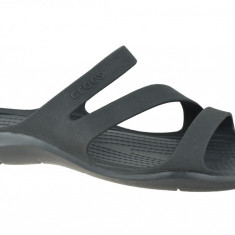 Papuci flip-flop Crocs W Swiftwater Sandals 203998-060 negru