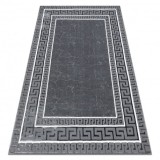 Covor ALLURE 1960 Cheie greacă, cadru - Structural, elegant, glamour gri, 80x200 cm