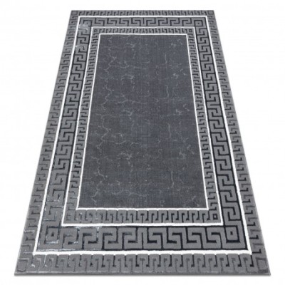 Covor ALLURE 1960 Cheie greacă, cadru - Structural, elegant, glamour gri, 70x250 cm foto