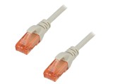 Patch cord U/UTP Cat6 15m gri LSZH