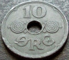 Moneda istorica 10 ORE - DANEMARCA, anul 1942 *cod 1086 A - OCUPATIE NAZISTA!, Europa, Zinc