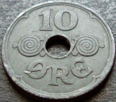 Moneda istorica 10 ORE - DANEMARCA, anul 1942 *cod 1086 - OCUPATIE NAZISTA!