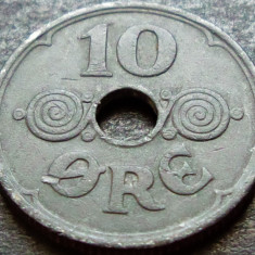 Moneda istorica 10 ORE - DANEMARCA, anul 1942 *cod 1086 A - OCUPATIE NAZISTA!