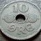 Moneda istorica 10 ORE - DANEMARCA, anul 1942 *cod 1086 A - OCUPATIE NAZISTA!