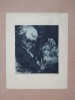Alfonso Bosco - Exlibris, gravura. Der Tod und das Liebespaar