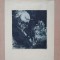 Alfonso Bosco - Exlibris, gravura. Der Tod und das Liebespaar