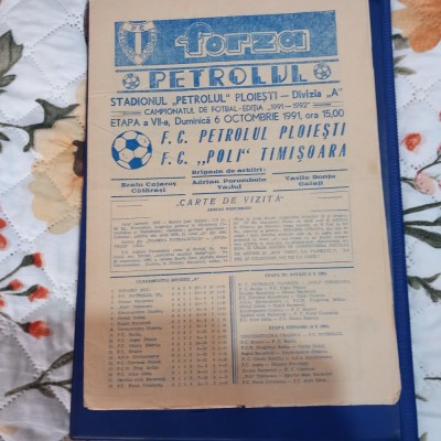program Petrolul Ploiesti - Poli Timisoara foto