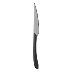 Cuțit Inox, 23cm, M&acirc;ner Negru, Ușor Zimțat