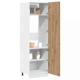 vidaXL Dulap pentru frigider &ldquo;Lyon&rdquo;, Stejar artizanal, 60x57x207 cm