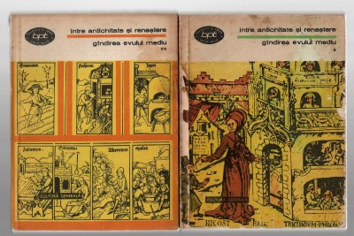 Intre antichitate si renastere - Gindirea Evului Mediu 2 v. - Minerva, bpt. 1984 foto